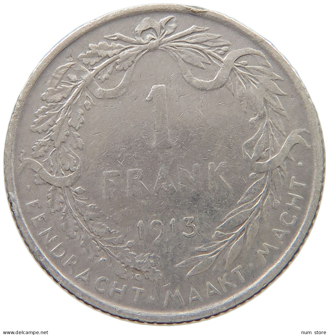 BELGIUM 1 FRANC 1913 #c052 0341 - 1 Franc
