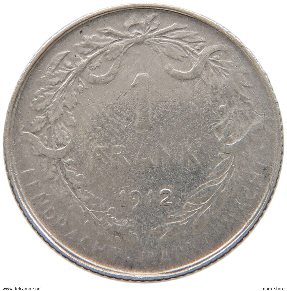 BELGIUM 1 FRANC 1912 #c025 0007 - 1 Franco