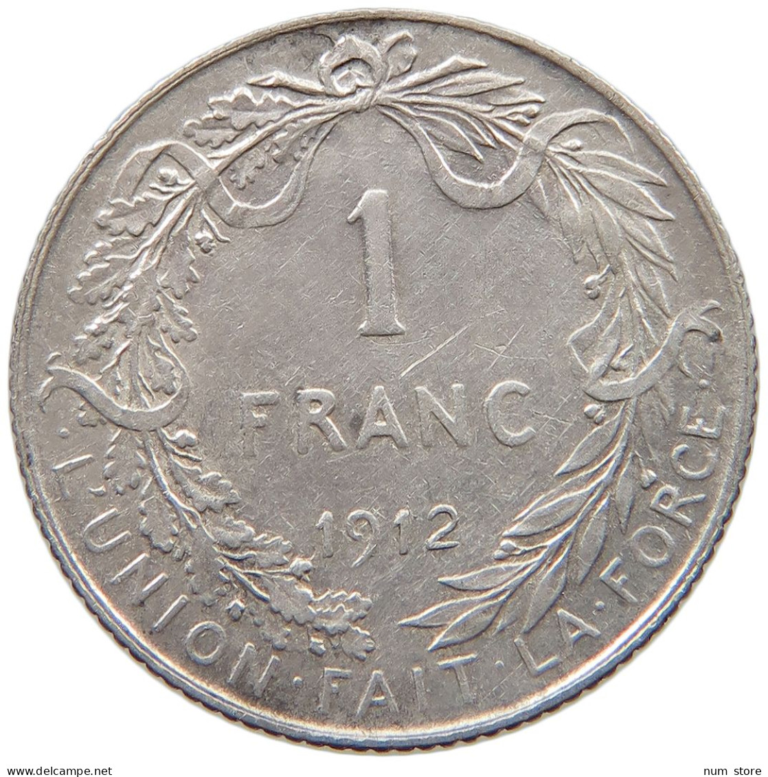 BELGIUM 1 FRANC 1912 #c009 0415 - 1 Franc