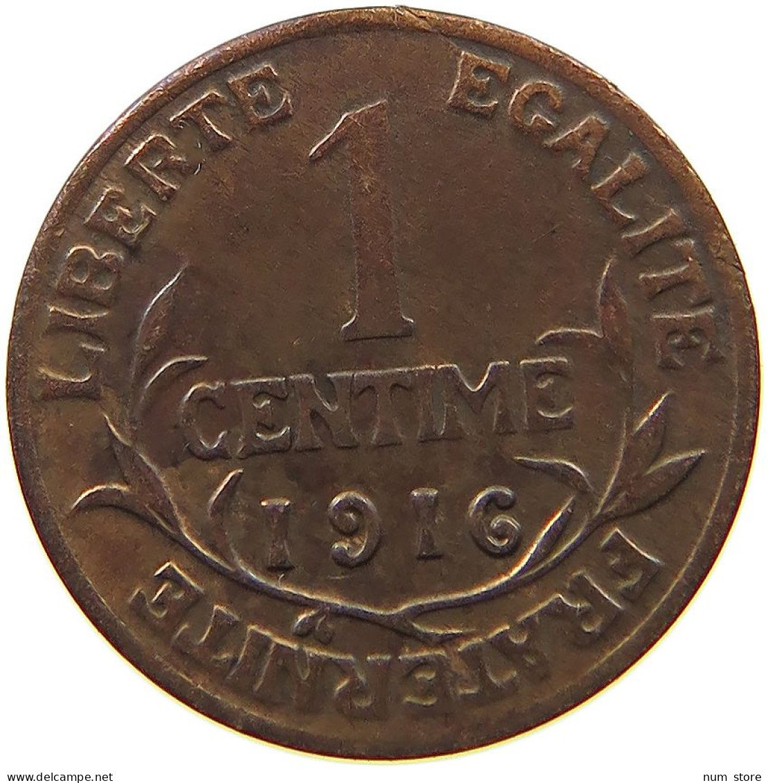 FRANCE 1 CENTIME 1916 #s037 0135 - 1 Centime