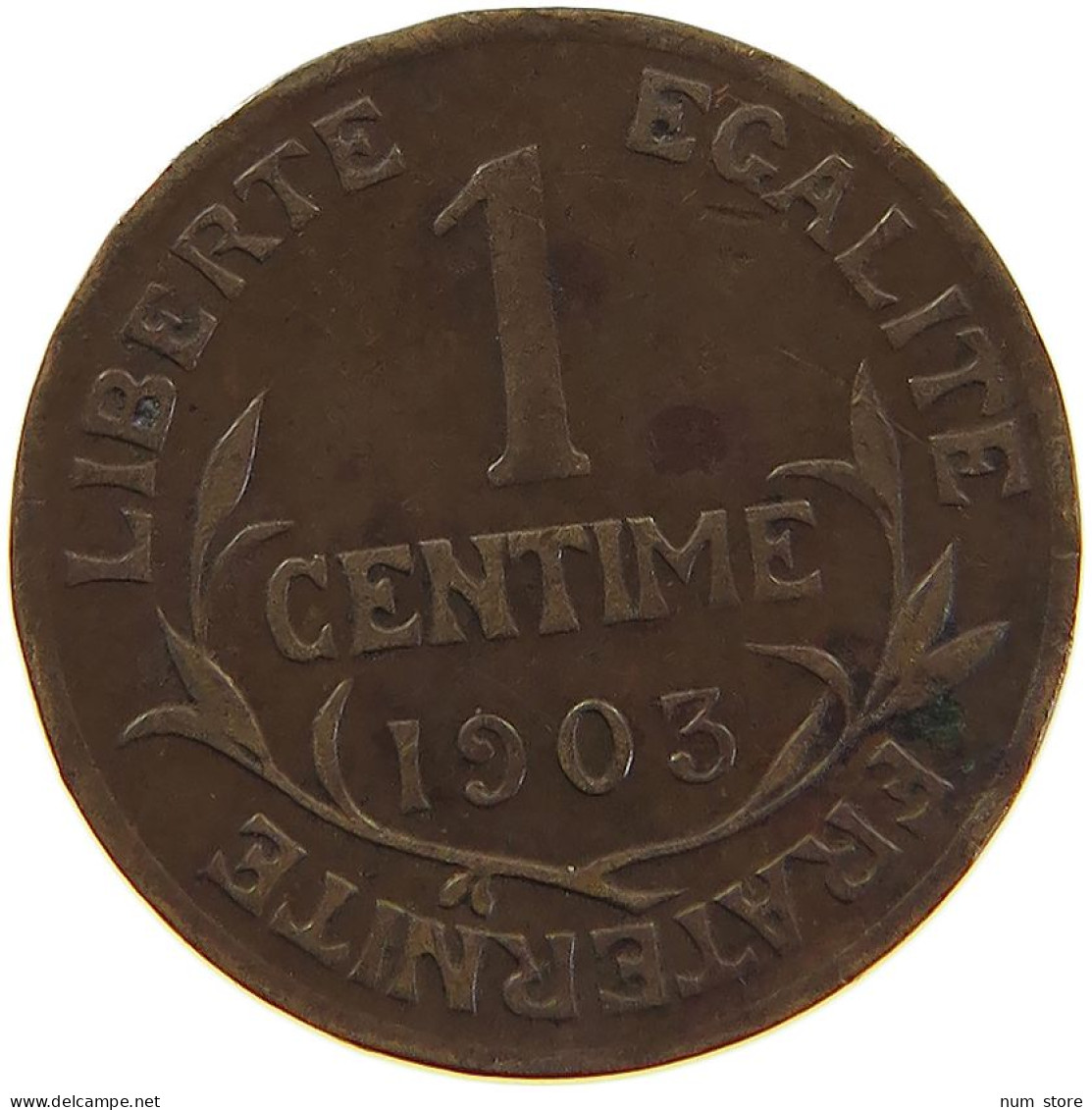 FRANCE 1 CENTIME 1903 #a059 0125 - 1 Centime