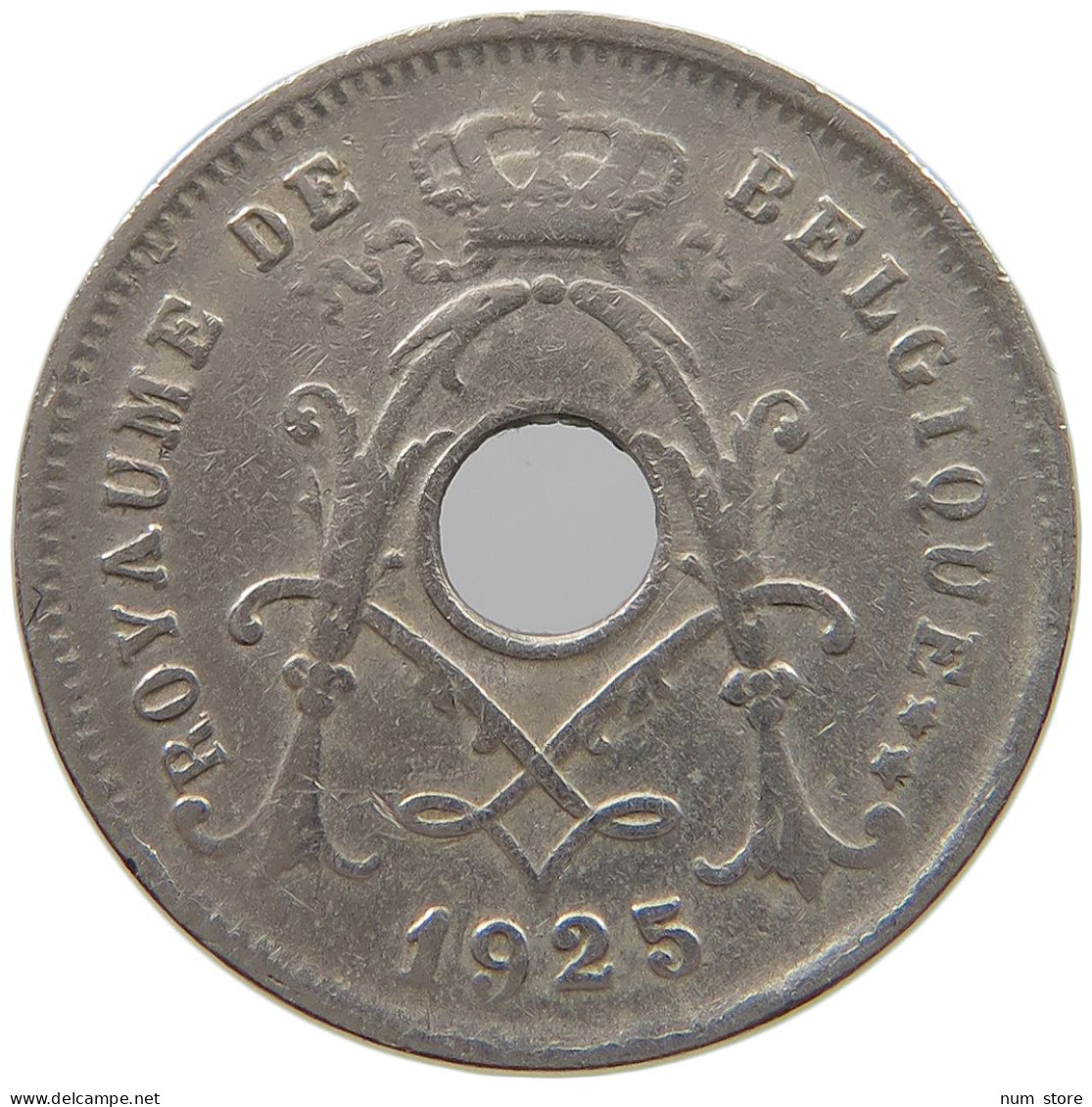 BELGIUM 5 CENTIMES 1925 #a073 0181 - 5 Cent