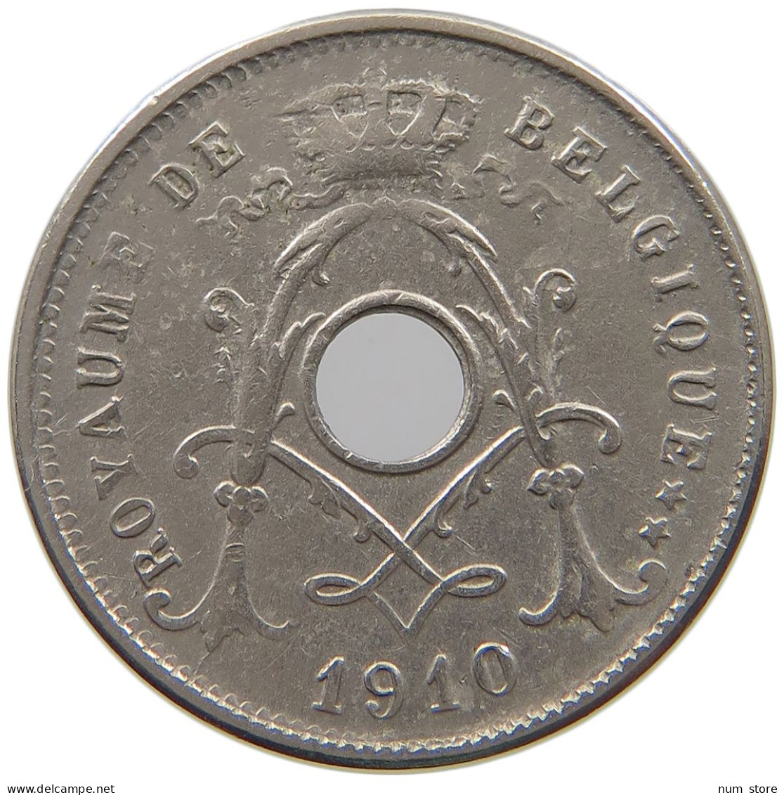 BELGIUM 5 CENTIMES 1910 #a073 0167 - 5 Cent