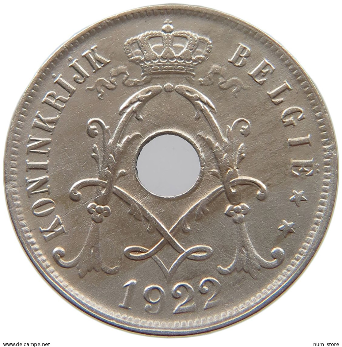 BELGIUM 25 CENTIMES 1922 #s039 0425 - 25 Centimes