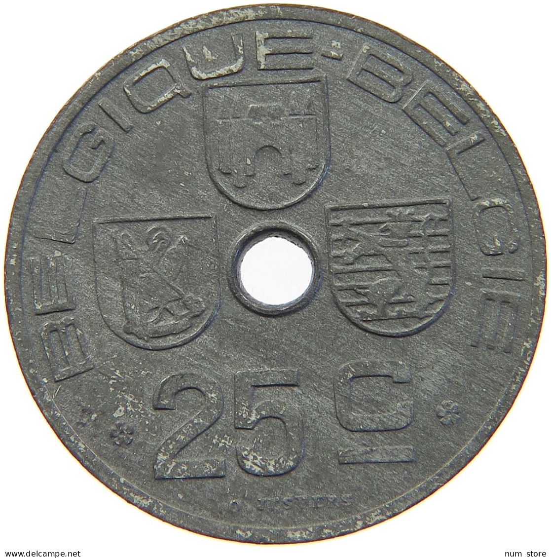 BELGIUM 25 CENTIMES 1946 #s023 0097 - 10 Cents & 25 Cents