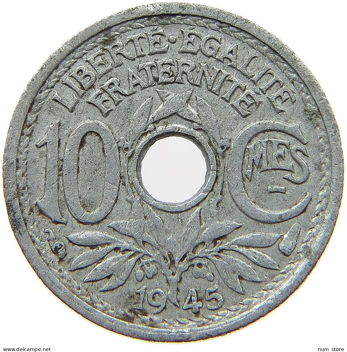 FRANCE 10 CENTIMES 1945 #s071 0453 - 10 Centimes