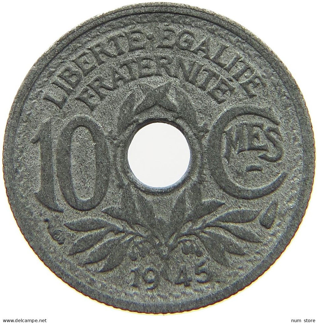 FRANCE 10 CENTIMES 1945 #c007 0291 - 10 Centimes