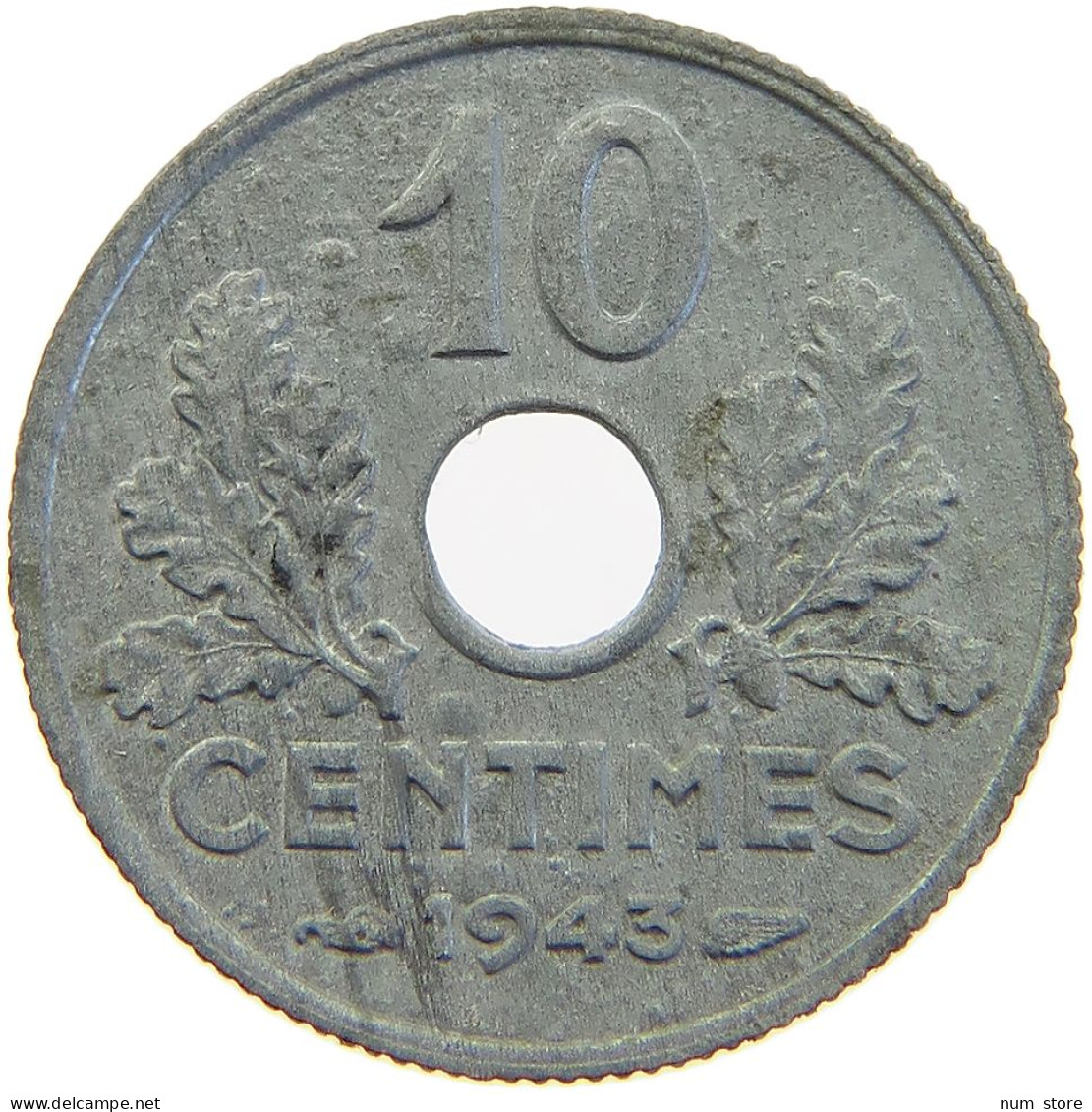 FRANCE 10 CENTIMES 1943 #c066 0319 - 10 Centimes