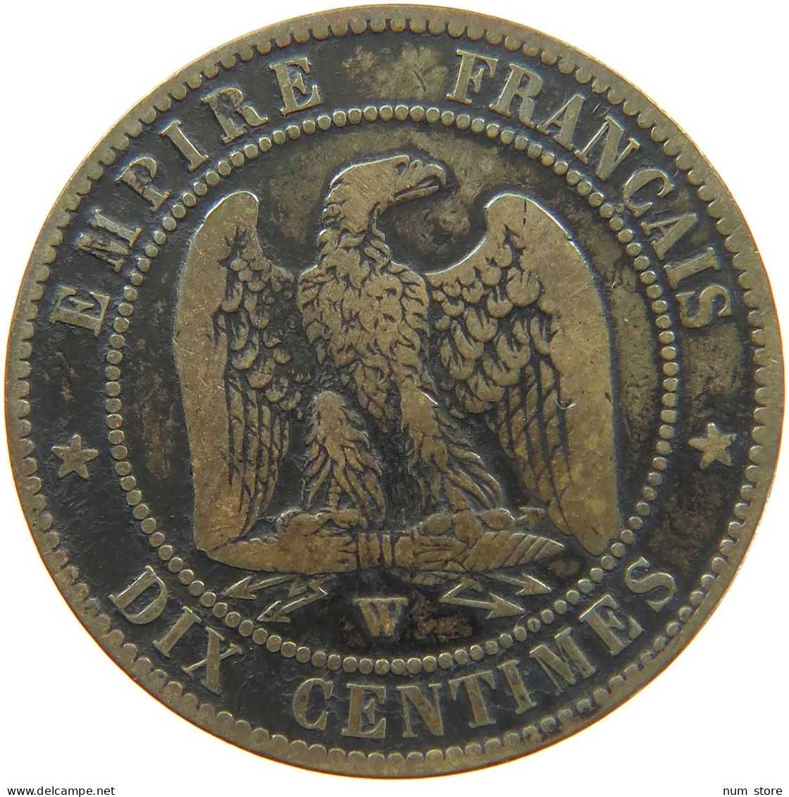 FRANCE 10 CENTIMES 1856 W #c050 0505 - 10 Centimes