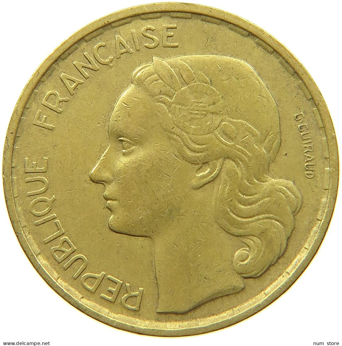 FRANCE 20 FRANCS 1952 #s080 0539 - 20 Francs