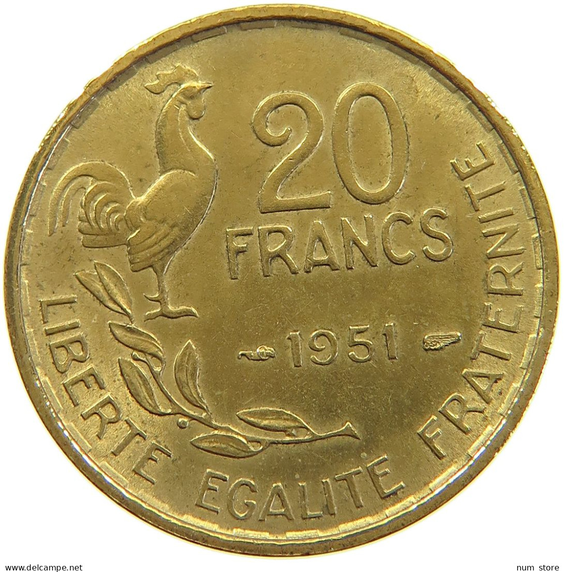 FRANCE 20 FRANCS 1951 TOP #a060 0063 - 20 Francs