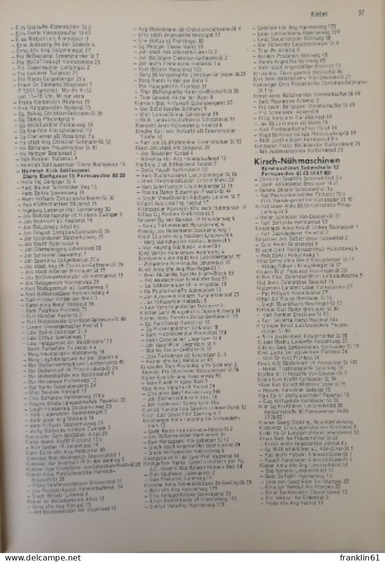 Adreßbuch Der Stadt Weiden I. D. Opf. 1972. - Léxicos