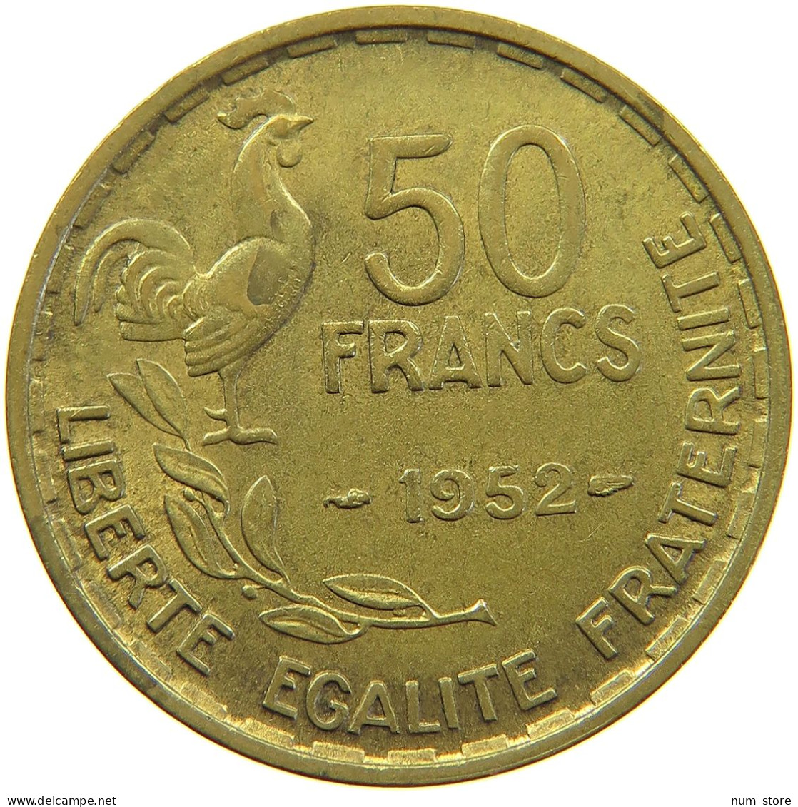 FRANCE 50 FRANCS 1952 #s022 0215 - 50 Francs