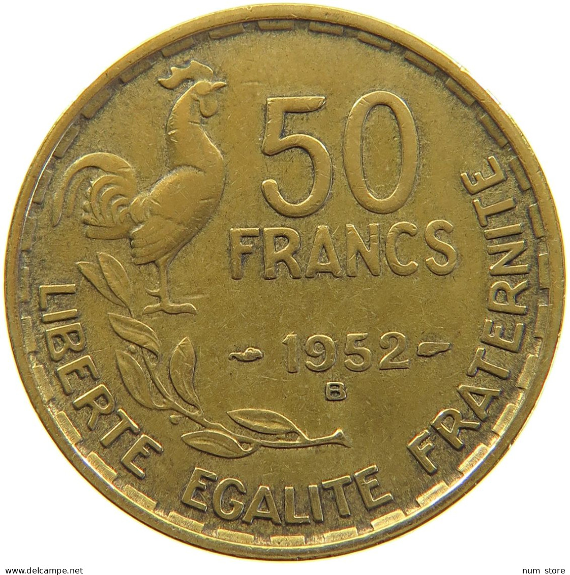 FRANCE 50 FRANCS 1952 B #a064 0817 - 50 Francs