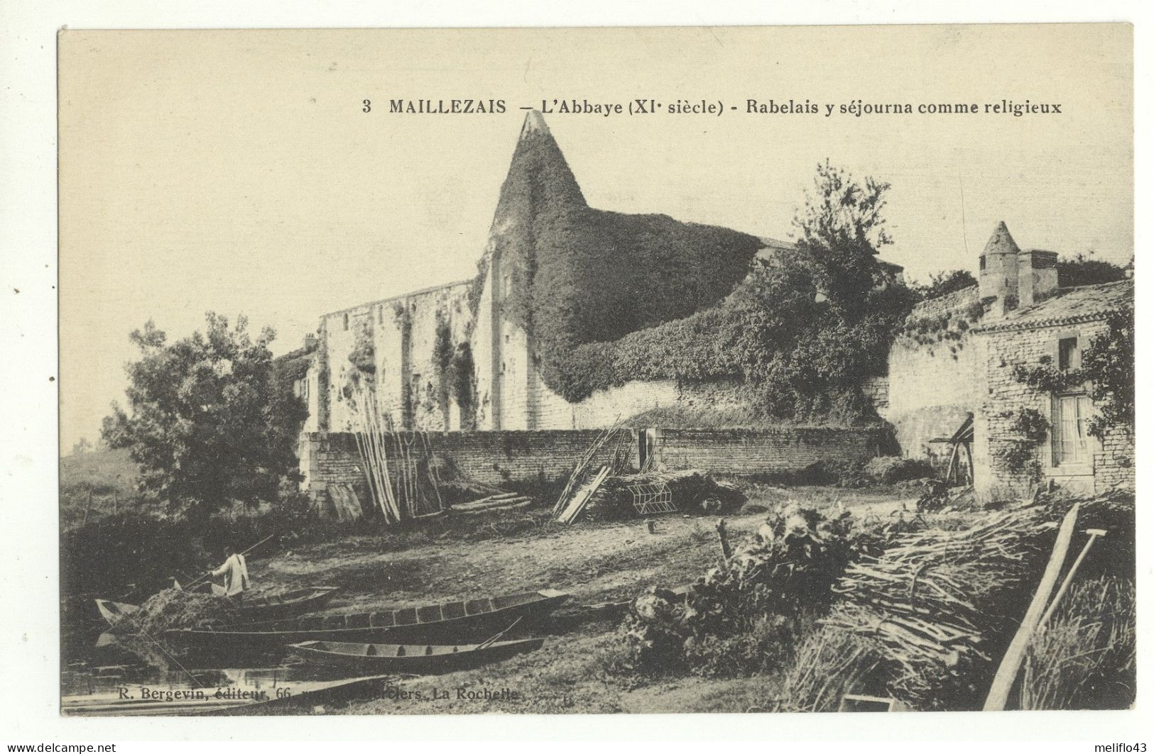 85/ CPA - Maillezais - L'Abbaye - Rabelais Y Séjourna Comme Religieux - Maillezais