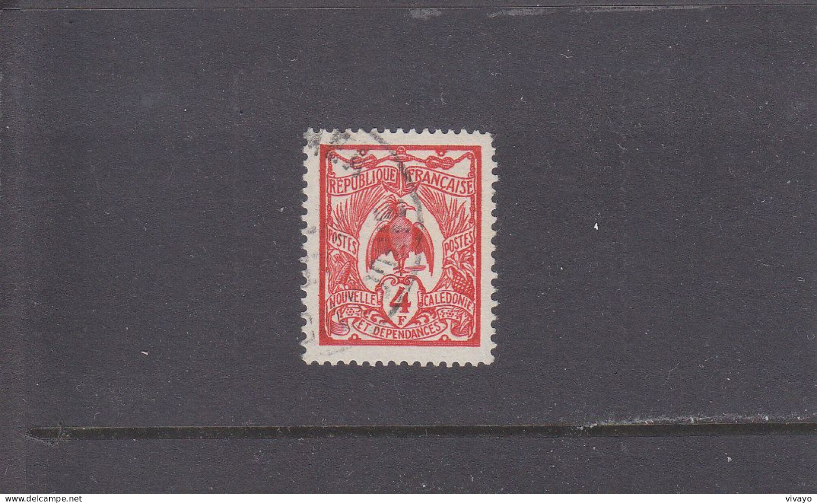 NOUVELLE CALEDONIE - O / FINE CANCELLED - 1960 - 100TH ANNIV. N. CALEDONIAN STAMPS - KAGU - Yv. 295 - Mi. 370 - Usados