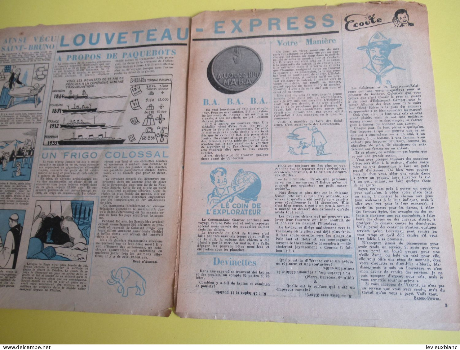 SCOUT de France/LOUVETEAU/Revue Bimensuelle/ N° 1- 2-3- 4- 5-7- 9-10- 11-12-13-14-19-20/1949-1950    VJ146