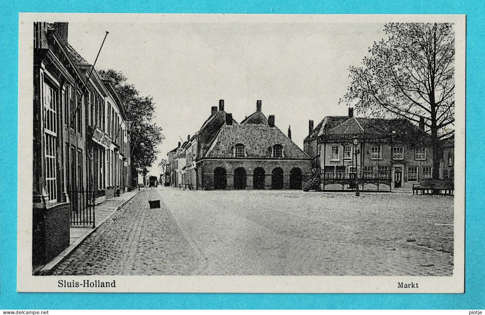 * Sluis (Zeeland - Nederland) * (Uitg J.B. Van Damme) Markt, Grand'Place, Kiosk, Kiosque, Old, Rare, Straatzicht - Sluis