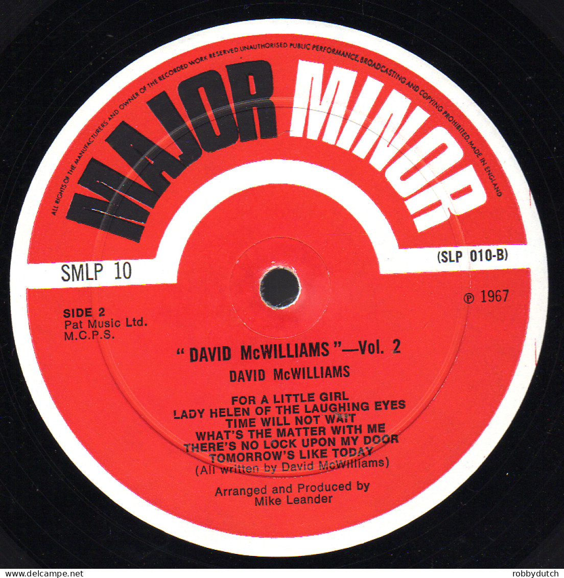 * LP * DAVID McWILLIAMS - DAVID McWILLIAMS Vol.2 (England 1967) - Disco, Pop