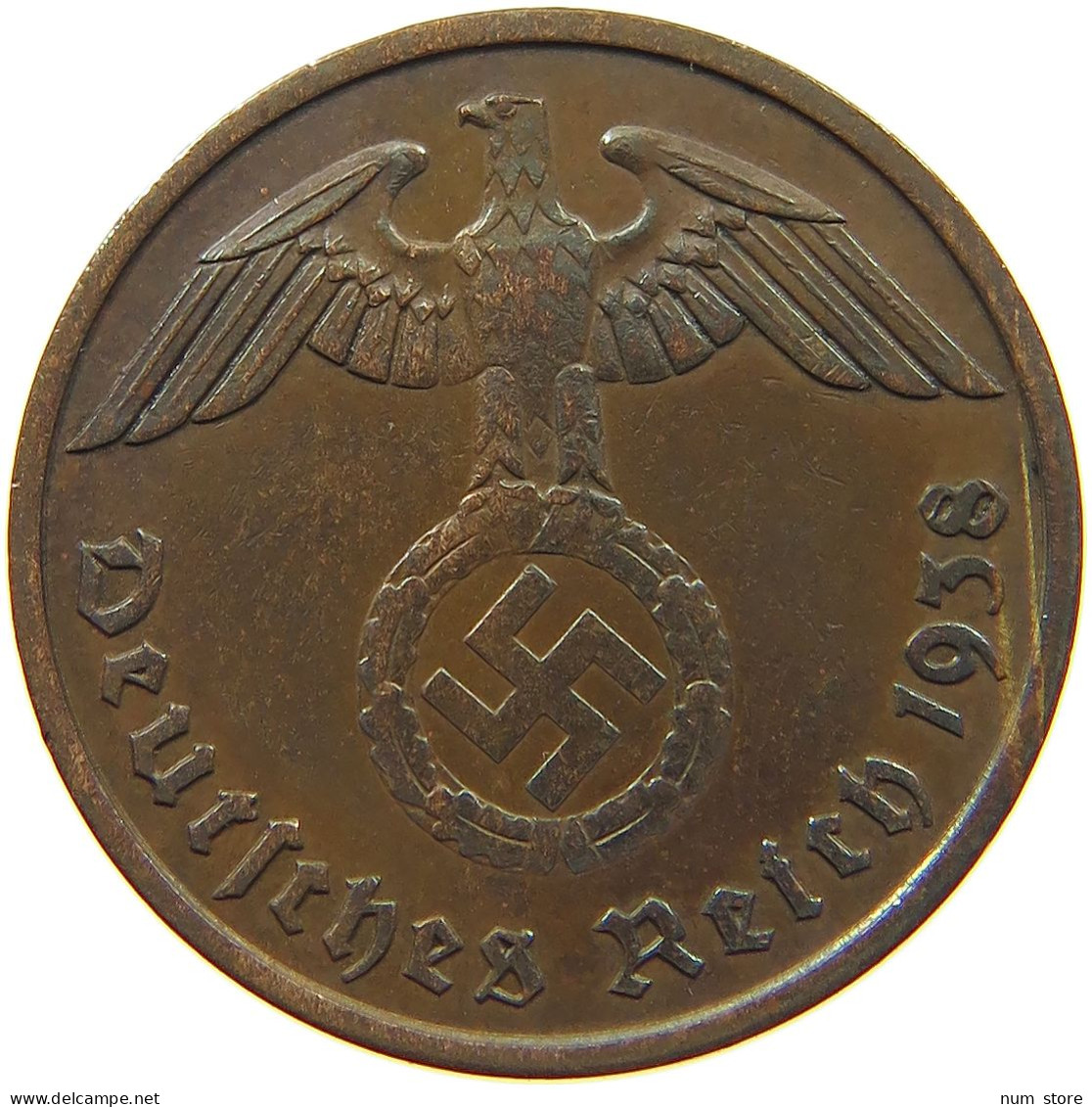 GERMANY 2 PFENNIG 1938 A #c083 0163 - 2 Reichspfennig