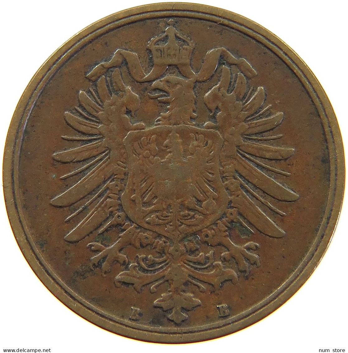 GERMANY 2 PFENNIG 1874 B #c064 0183 - 2 Pfennig