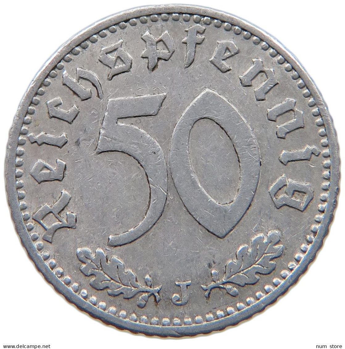 GERMANY 50 PFENNIG 1935 J #a051 0323 - 50 Reichspfennig