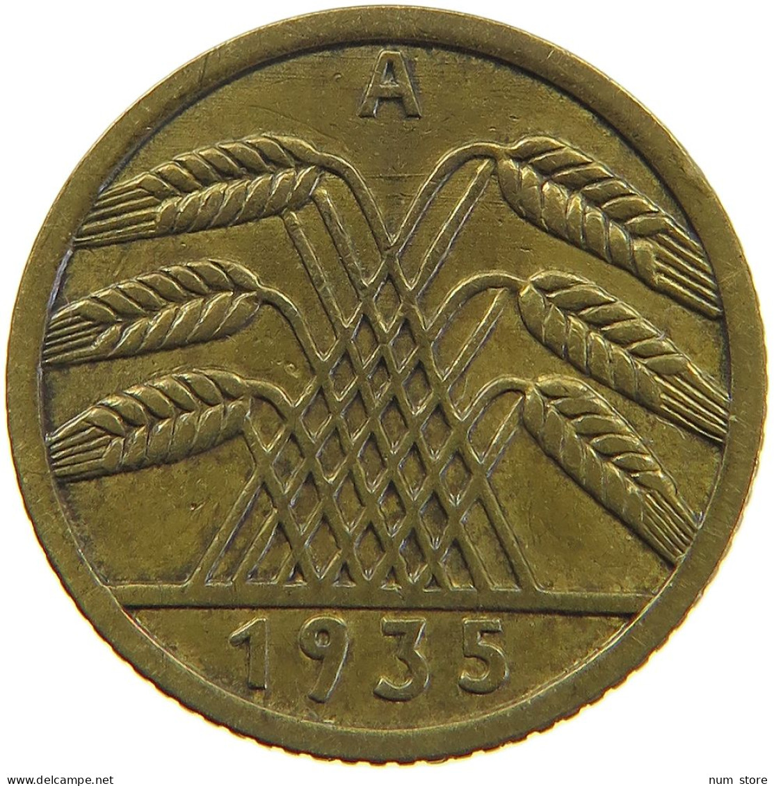 GERMANY 5 PFENNIG 1935 A #a055 0527 - 5 Reichspfennig