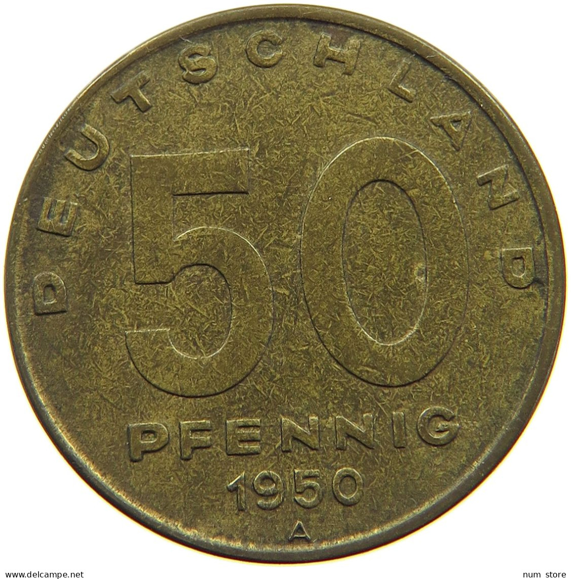 GERMANY DDR 50 PFENNIG 1950 #a081 0323 - 50 Pfennig