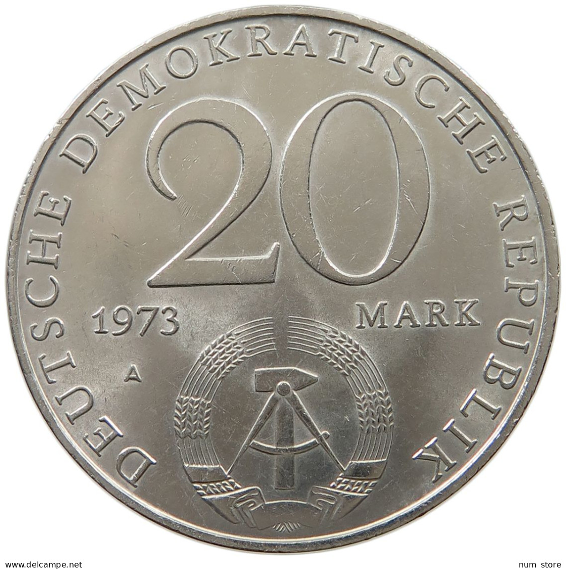 GERMANY DDR 20 MARK 1973 GROTEWOHL #a030 0317 - 20 Mark