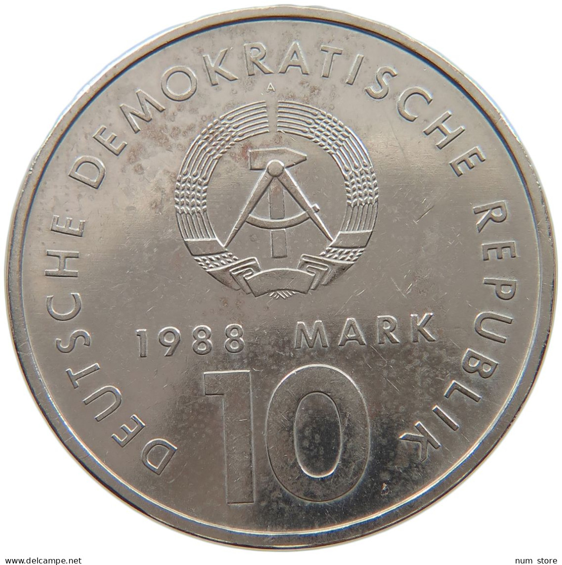 GERMANY DDR 10 MARK 1988 SPORT #a060 0557 - 10 Mark
