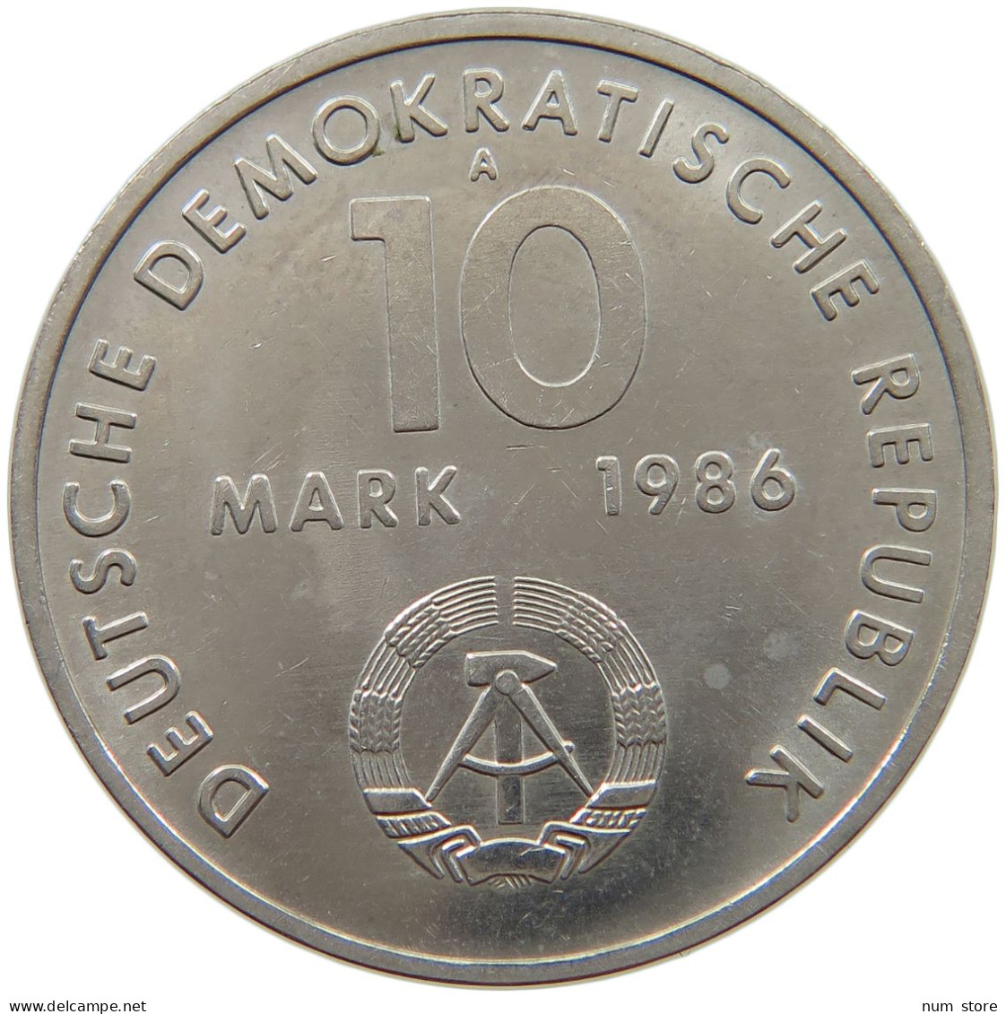 GERMANY DDR 10 MARK 1986 THALMANN #a077 0541 - 10 Mark