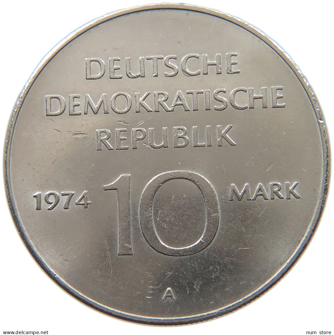 GERMANY DDR 10 MARK 1974 TOP #c083 0903 - 10 Mark