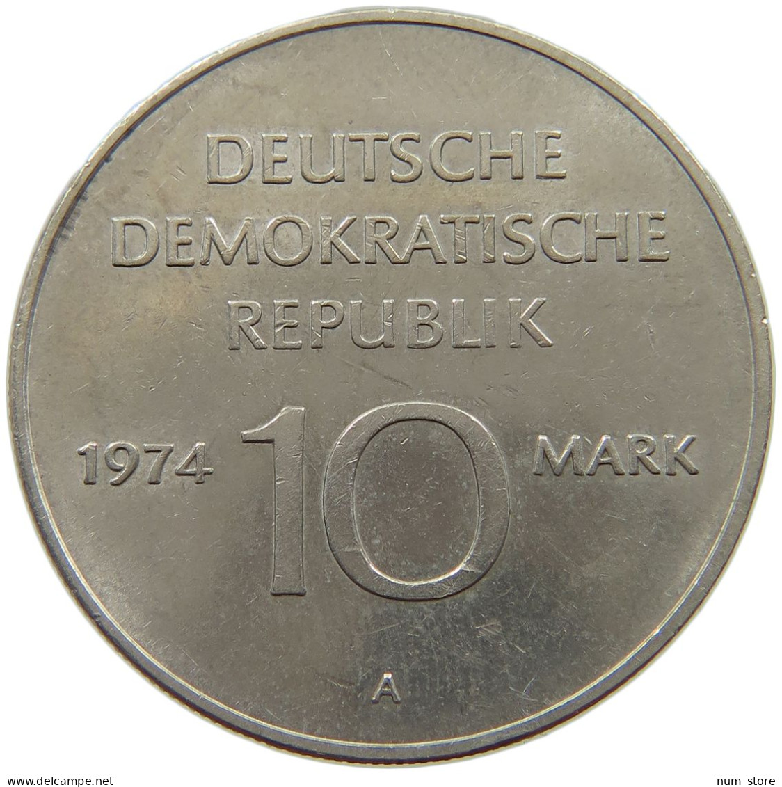 GERMANY DDR 10 MARK 1974 #a078 0079 - 10 Mark