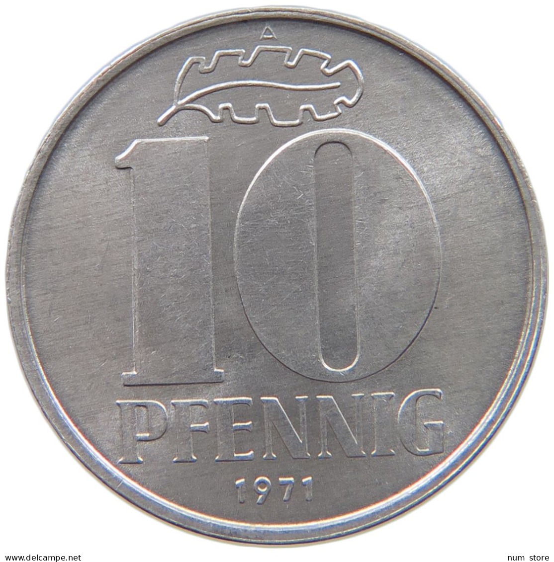 GERMANY DDR 10 PFENNIG 1971 #c040 0817 - 10 Pfennig