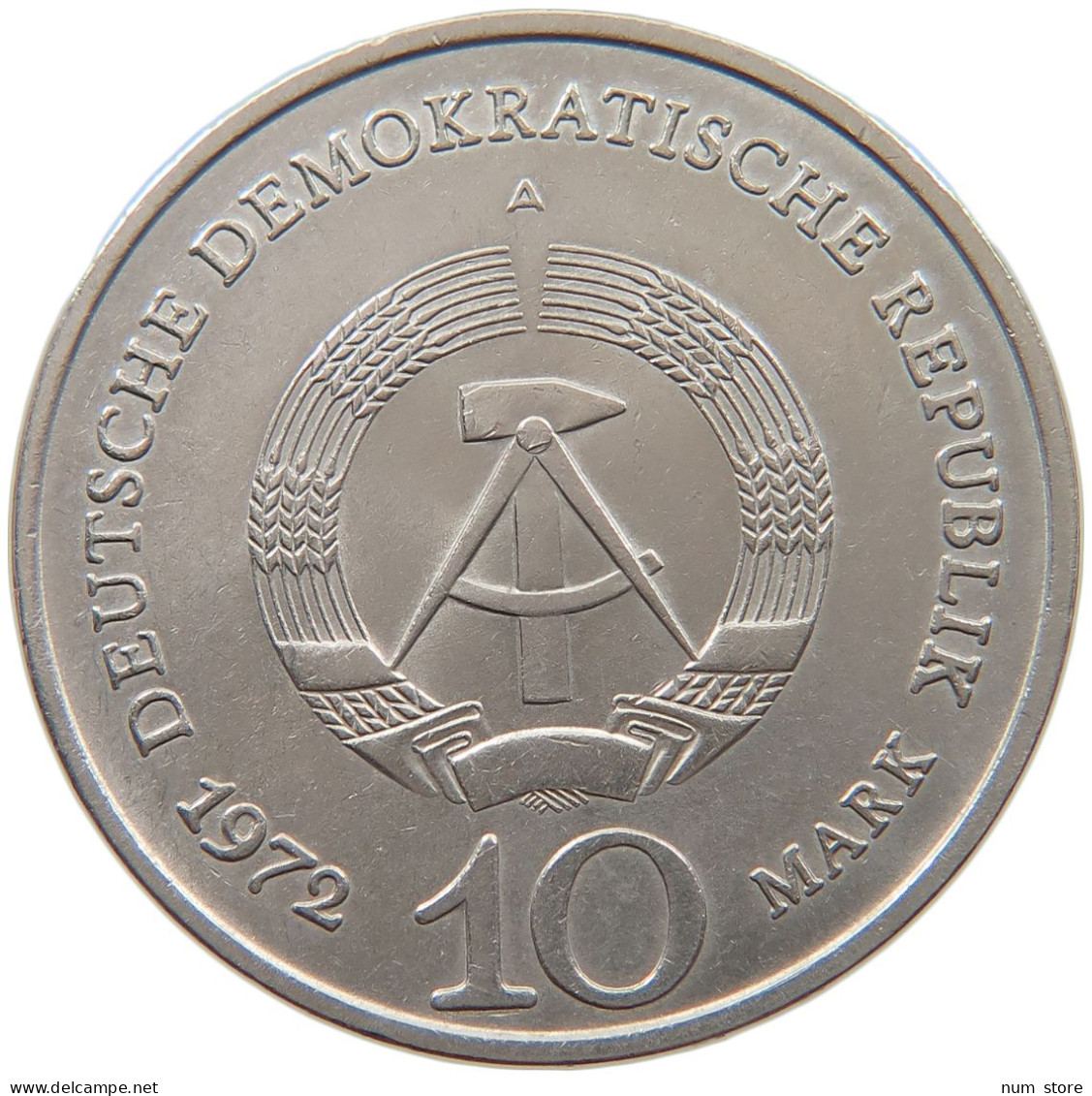 GERMANY DDR 10 MARK 1972 BUCHENWALD #a048 0031 - 10 Mark