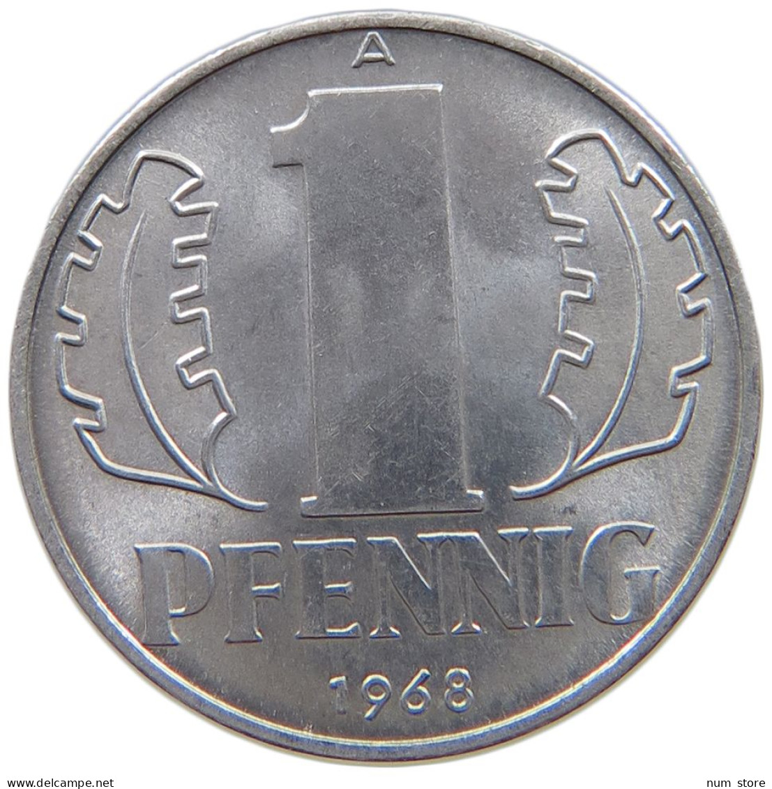 GERMANY DDR 1 PFENNIG 1968 TOP #a076 0383 - 1 Pfennig