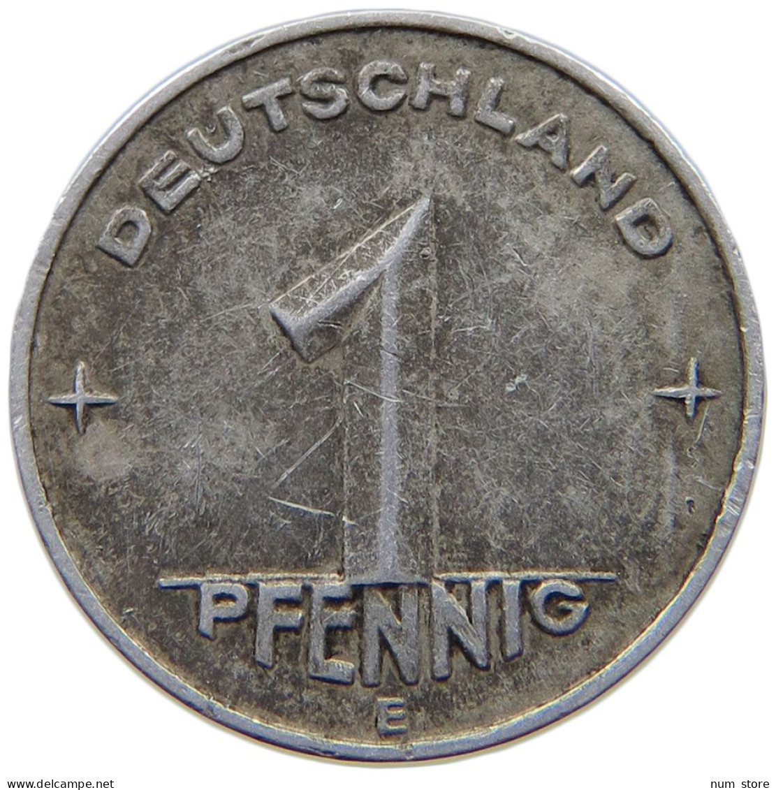 GERMANY DDR 1 PFENNIG 1953 E #a070 0735 - 1 Pfennig