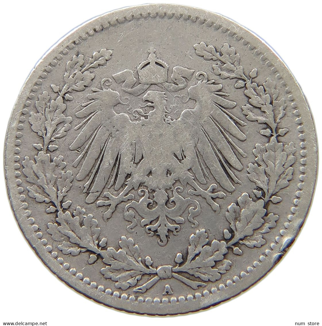 GERMANY EMPIRE 1/2 MARK 1905 A #a069 0227 - 1/2 Mark