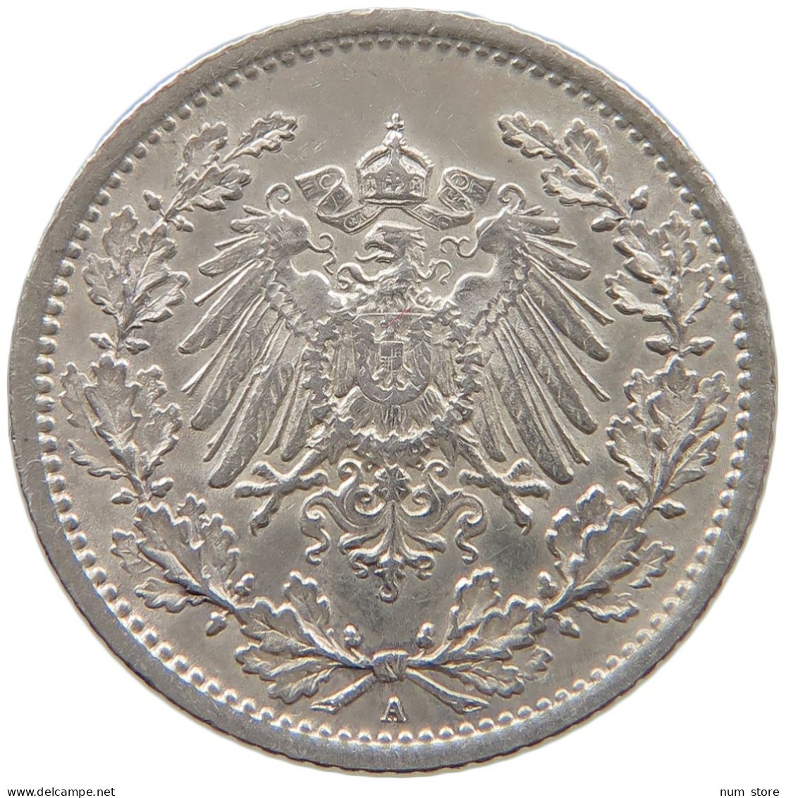 GERMANY EMPIRE 1/2 MARK 1905 A #a073 0393 - 1/2 Mark