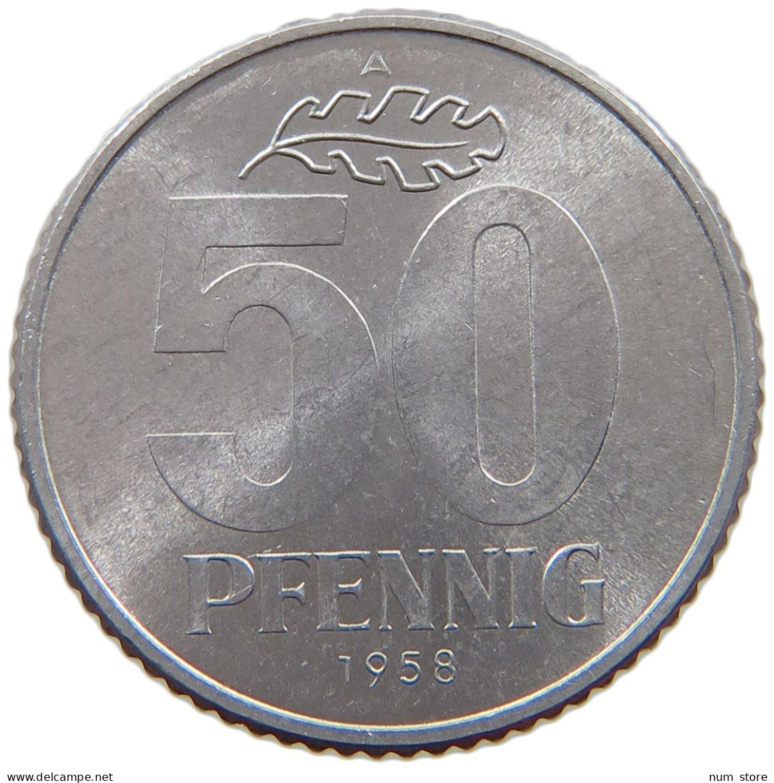 GERMANY DDR 50 PFENNIG 1958 TOP #a076 0295 - 50 Pfennig