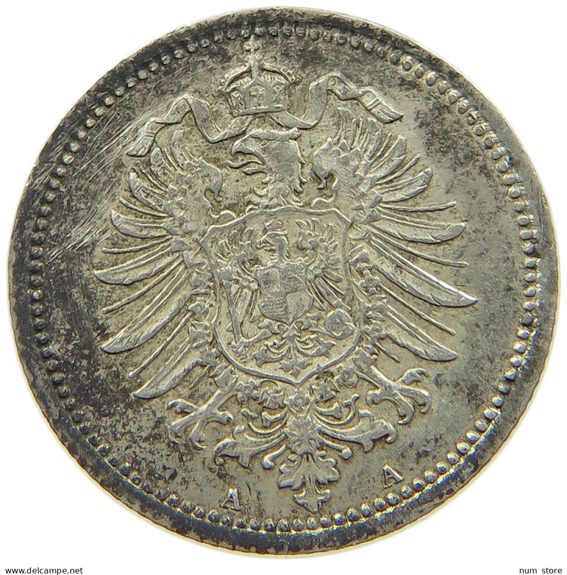 GERMANY EMPIRE 20 PFENNIG 1876 A #a087 0643 - 20 Pfennig