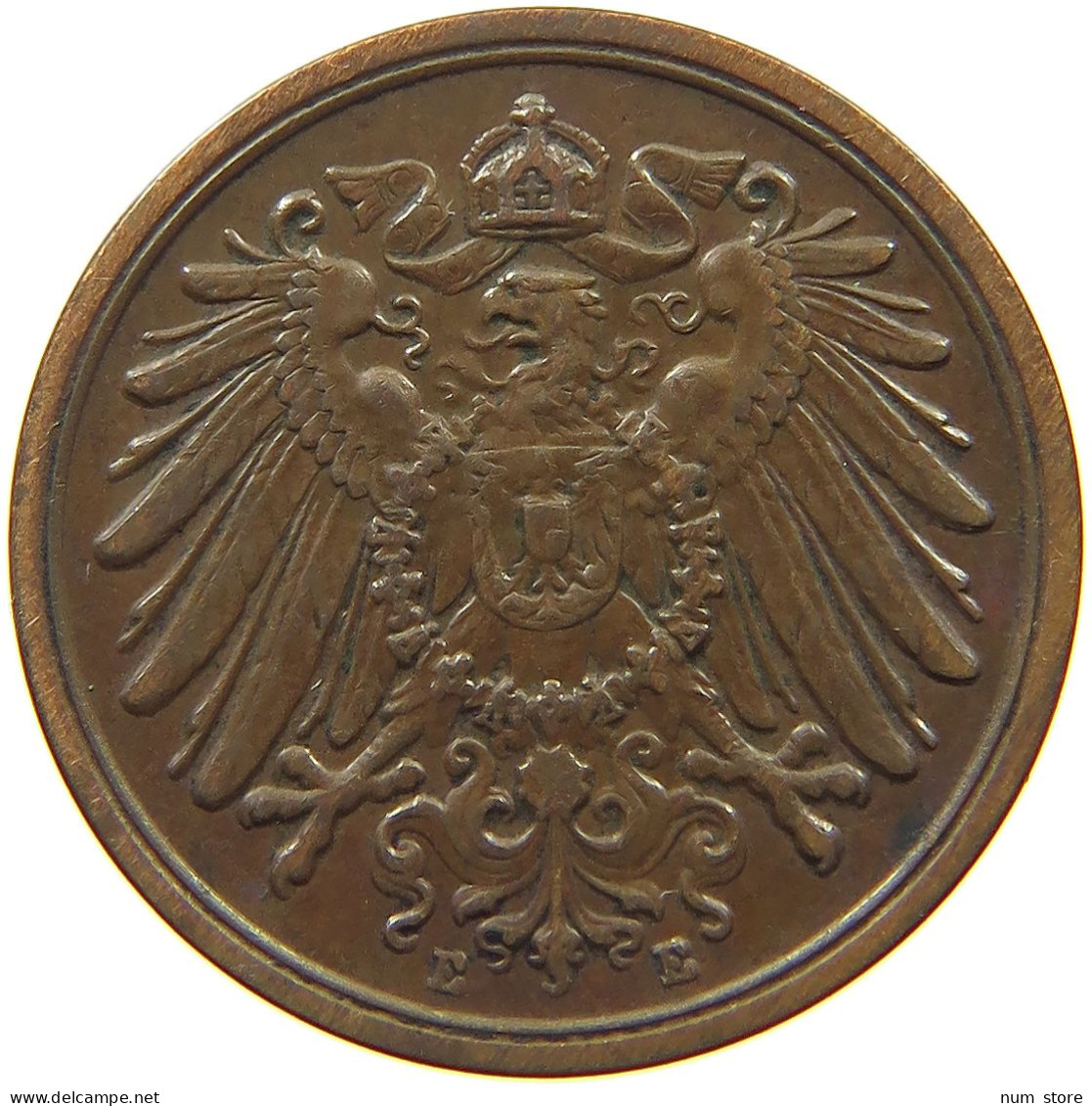 GERMANY EMPIRE 2 PFENNIG 1914 E #s068 0333 - 2 Pfennig