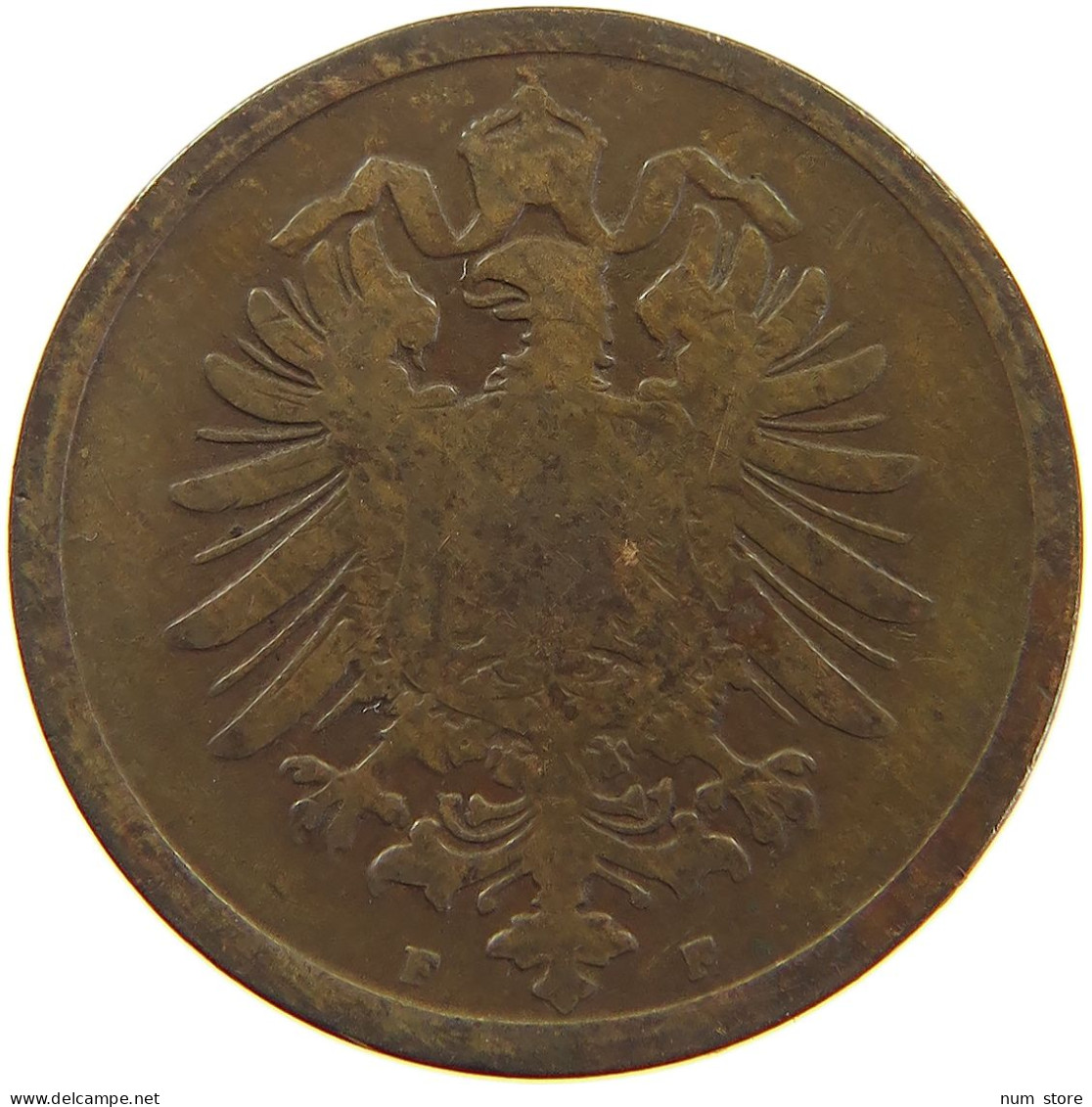 GERMANY EMPIRE 2 PFENNIG 1875 F #a066 0741 - 2 Pfennig