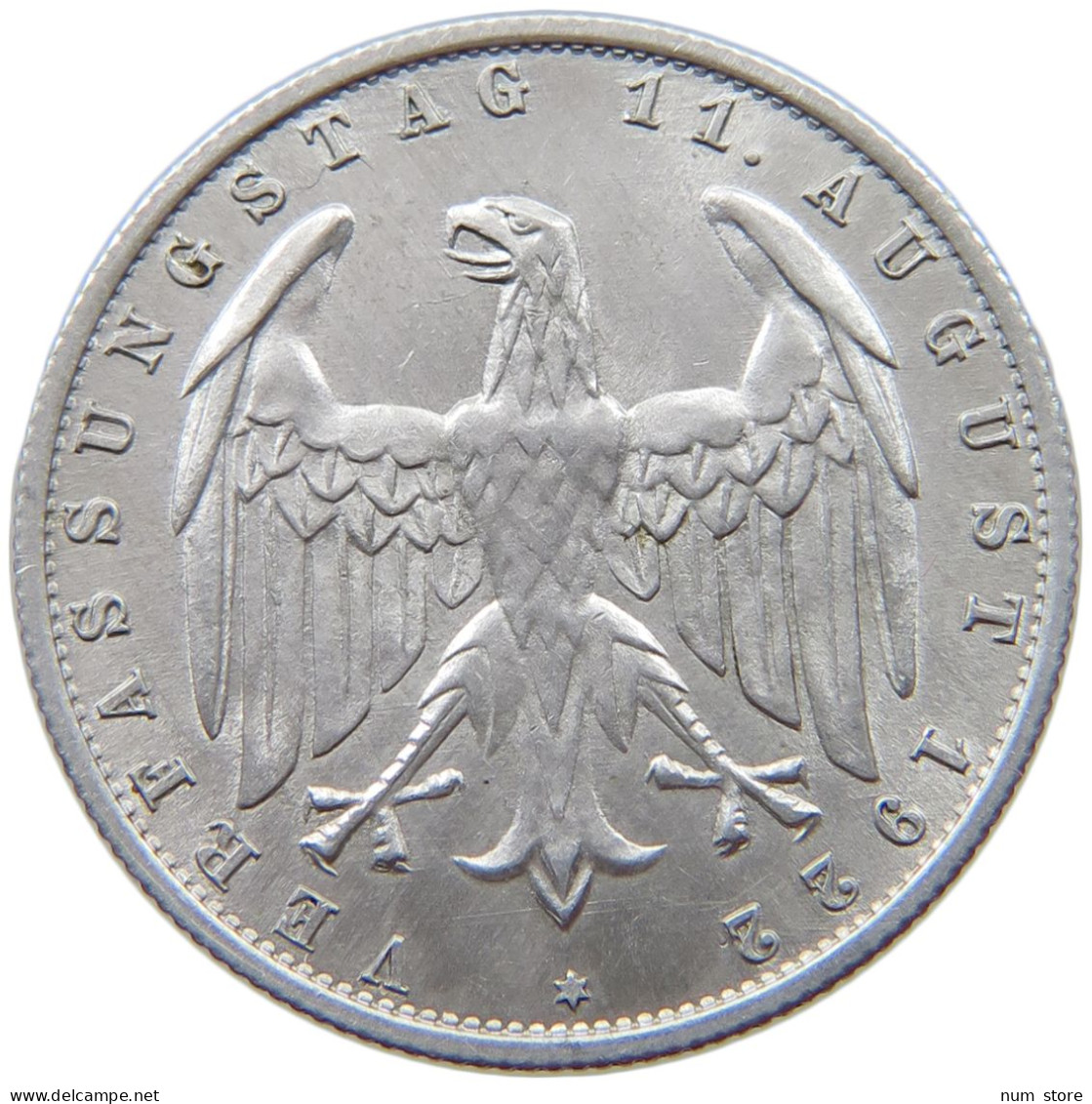GERMANY WEIMAR 3 MARK 1922 A #a021 1099 - 3 Mark & 3 Reichsmark