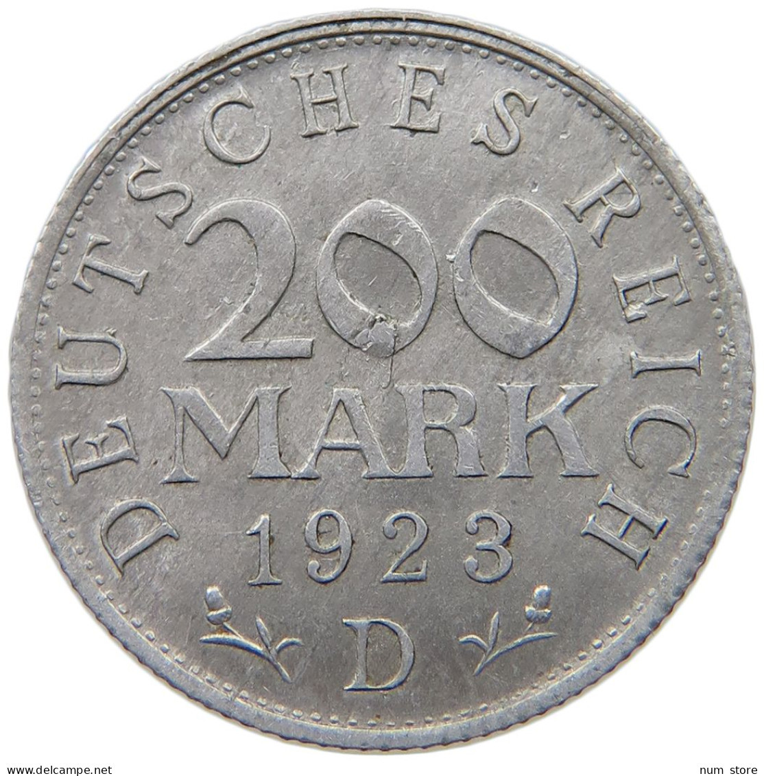 GERMANY WEIMAR 200 MARK 1923 D #a036 0507 - 200 & 500 Mark