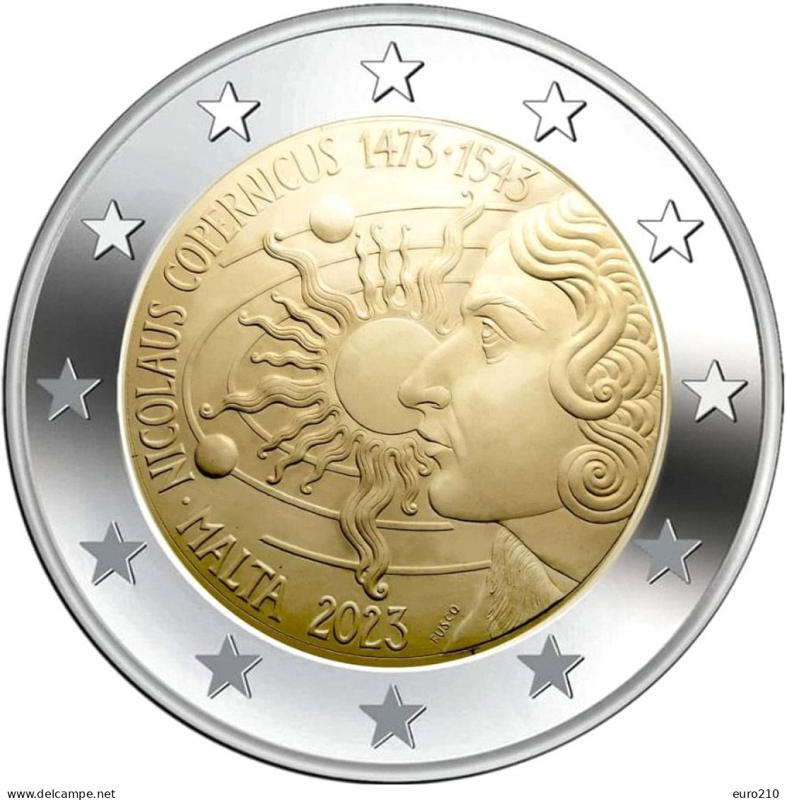 Malta / Malte - 2 Euro 2023 - Nicolaus Copernicus - BU - Malte