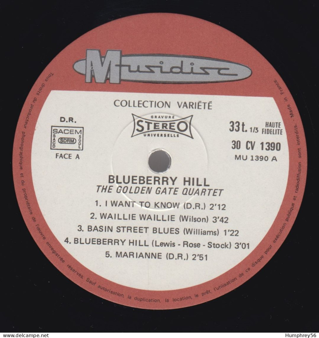 1976 - The GOLDEN GATE QUARTET - Blueberry Hill - Jazz