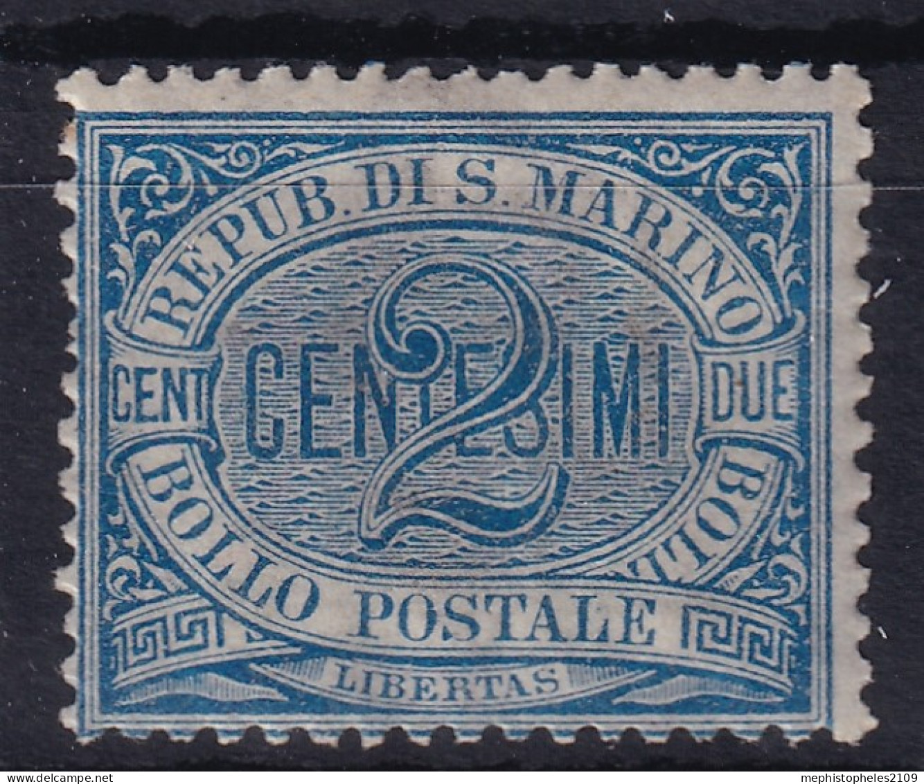 SAN MARINO 1894 - MLH - Sc# 2 - Unused Stamps