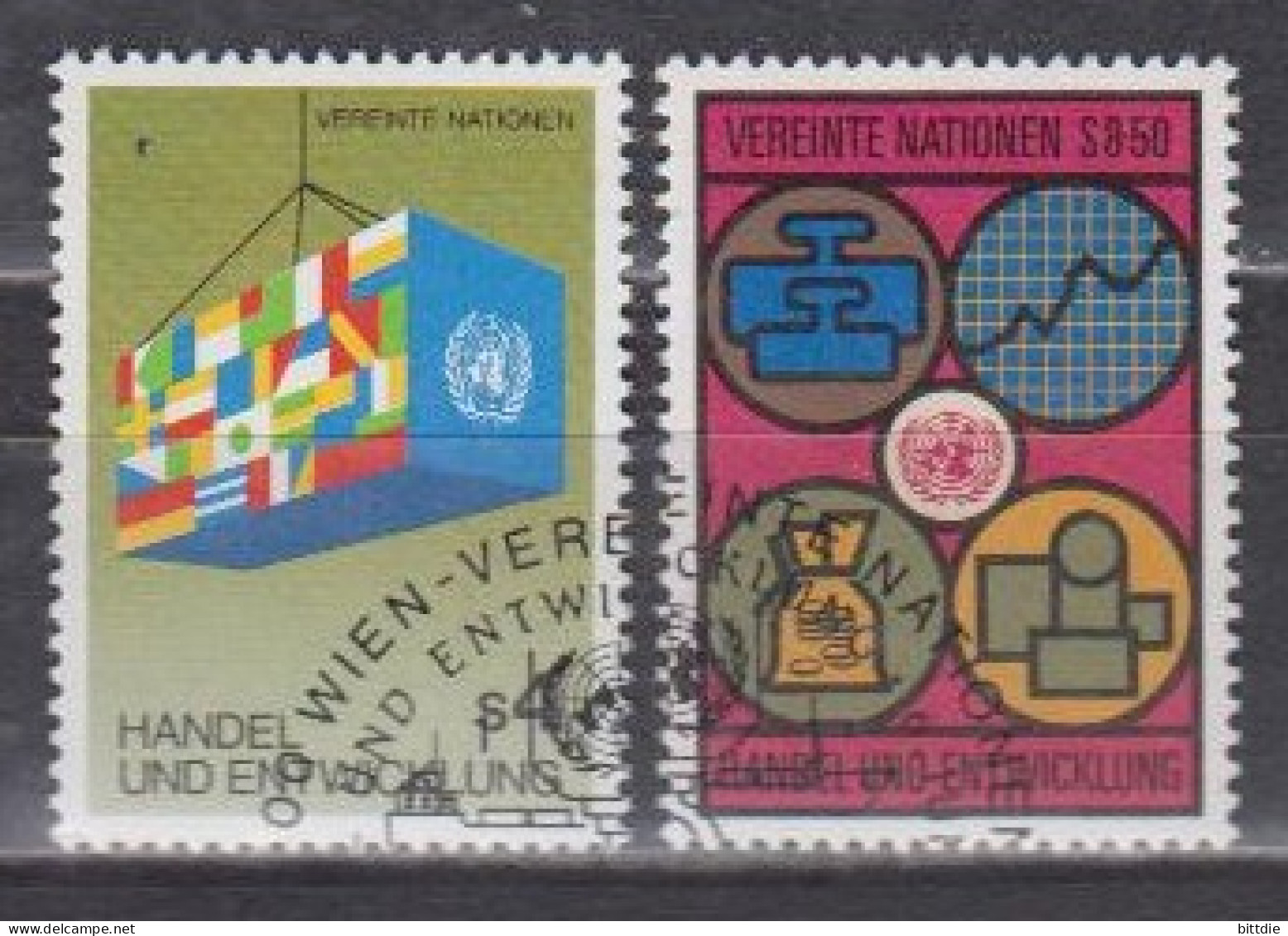 UNO-Wien  34/35 , O  (J 1967) - Used Stamps