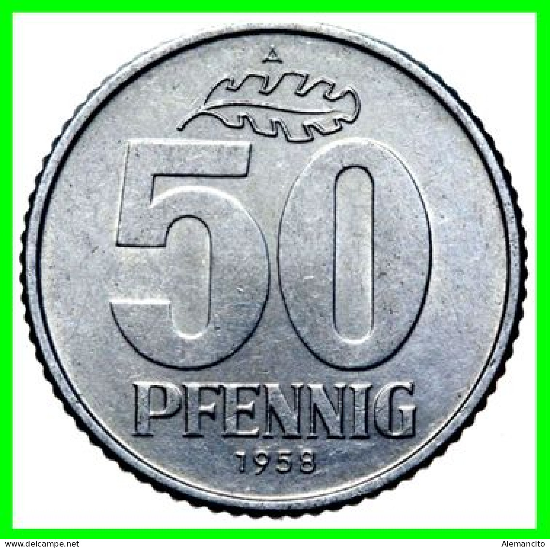 ( GERMANY DDR ) AÑO 1973 REPUBLICA DEMOCRATICA DE ALEMANIA ( DDR ) MONEDAS DE 50 PFENNING ALUMINIO - DE 23 mm. - 50 Pfennig